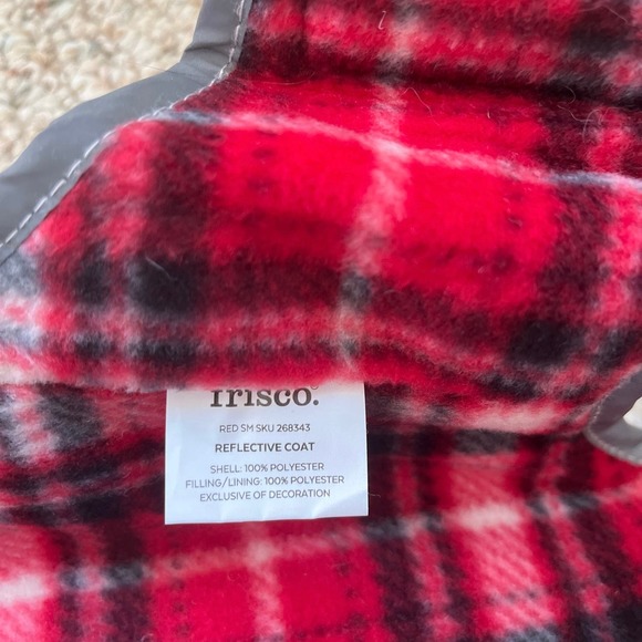 Red reflective coat for small dog or cat - by Frisco - Picture 6 of 7